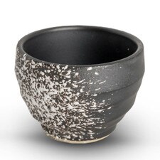 Tessa Gray Sake Cup with White Speckle