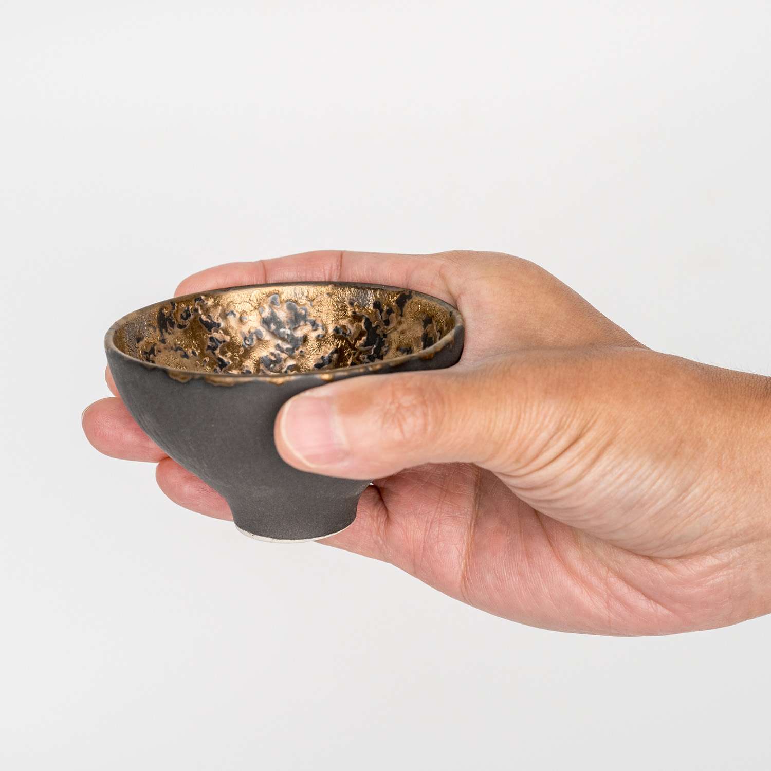 Kaji Brass Raised Sake Cup | KORIN