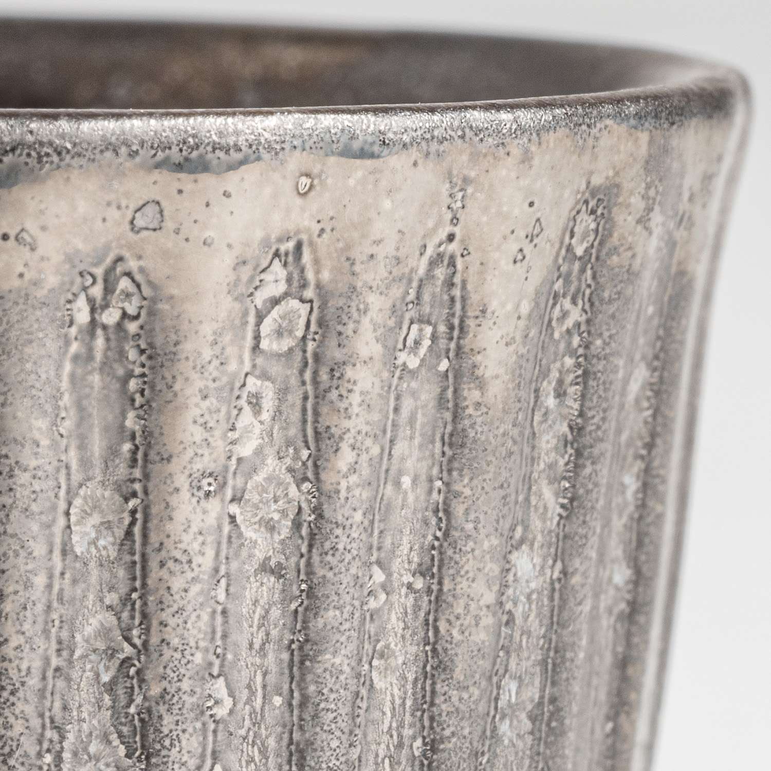 Kuro Yuzu Silver Sake Cup | KORIN