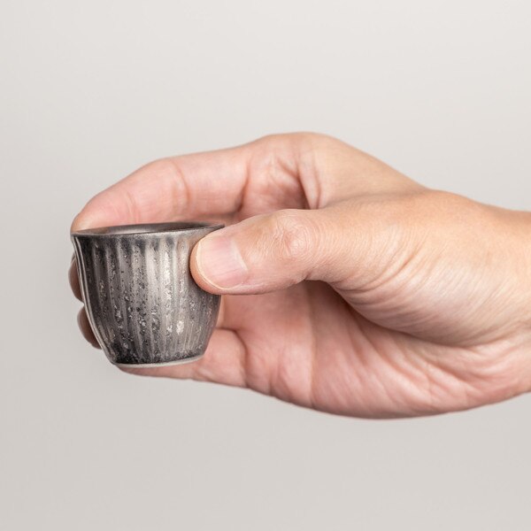 Image of Kuro Yuzu Silver Sake Cup 5