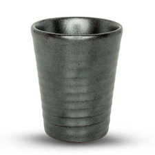 Tessa Black Spiral Tall Sake Cup