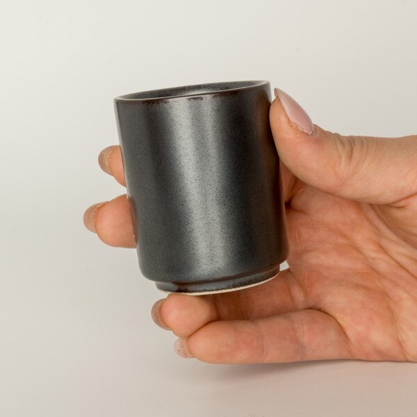 Image of Tessa Black Sake Cup 2 oz 3