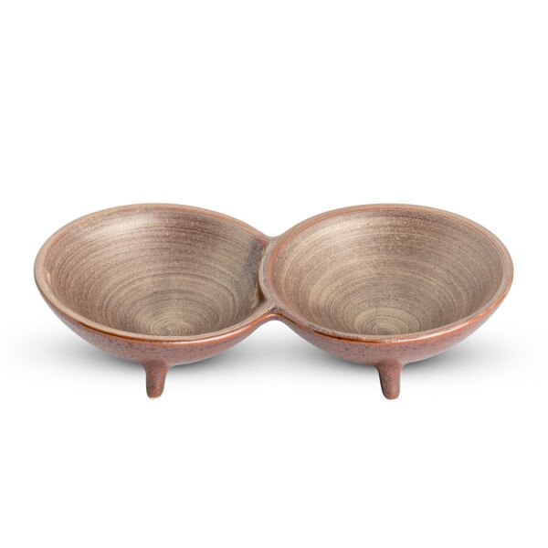 Image of Shusetsu Gold 2 Divided Sauce Dish 1