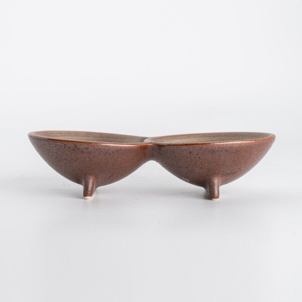 Image of Shusetsu Gold 2 Divided Sauce Dish 2