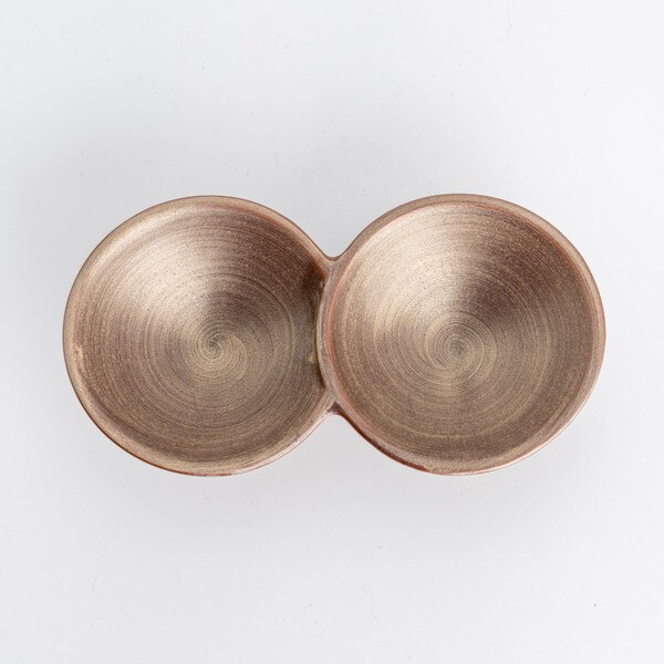 Image of Shusetsu Gold 2 Divided Sauce Dish 3