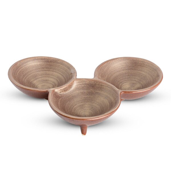 Image of Shusetsu Gold 3 Divided Sauce Dish 1