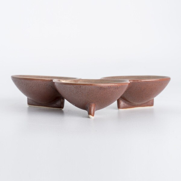 Image of Shusetsu Gold 3 Divided Sauce Dish 2