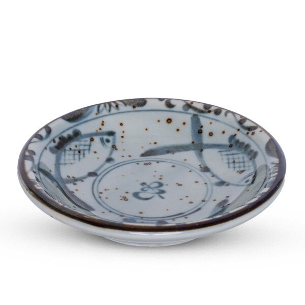Image of Mashiko Sakana Round Sauce Dish 1