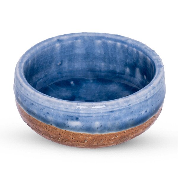 Image of Indigo Blue Round Sauce Dish 1