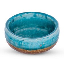 Turquoise Blue Round Sauce Dish