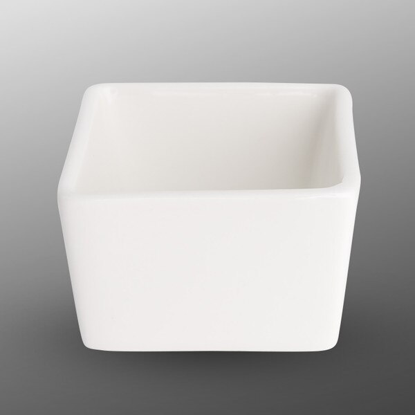 Image of Korin Durable White Square Sauce Dish 1
