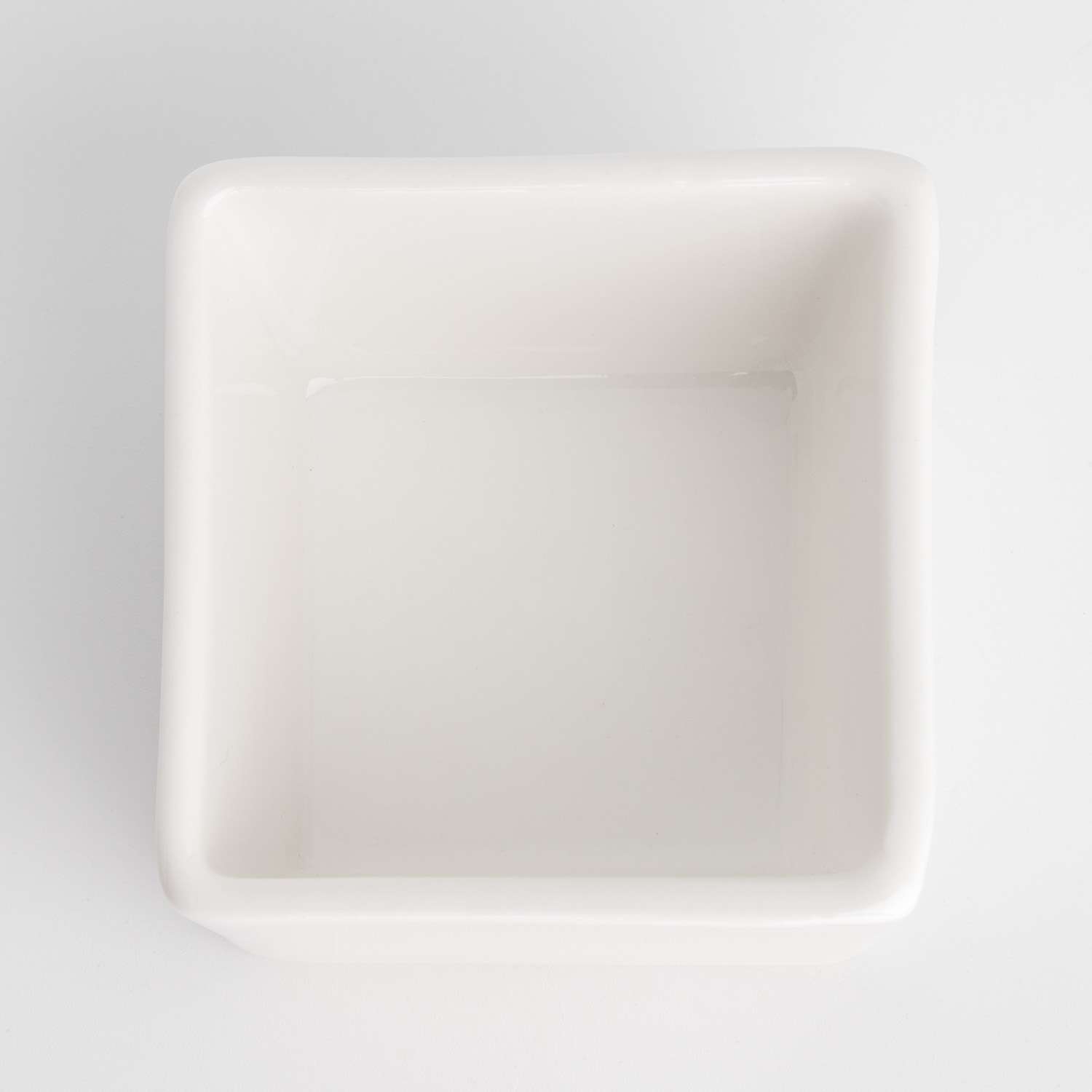 Korin Durable White Square Sauce Dish 2.25