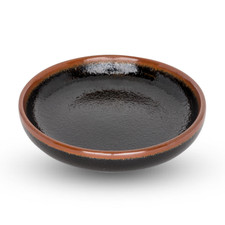 Yuzu Tenmoku Black Round Sauce Dish