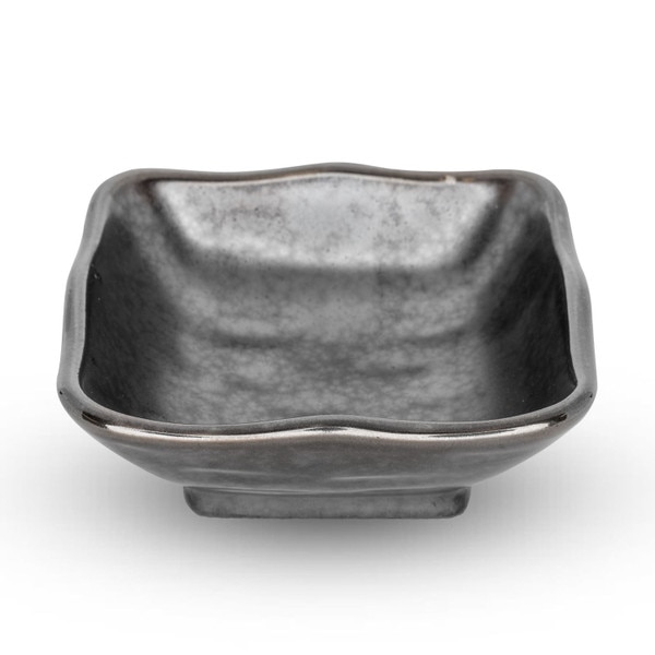 Image of Tessa Black Square Sauce Dish 1