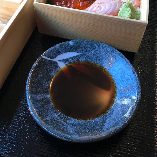 Image of Ash Blue Round Sauce Dish 4