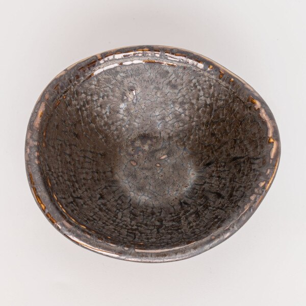 Image of Kyo Black Oval Sauce Bowl 3.75" 3