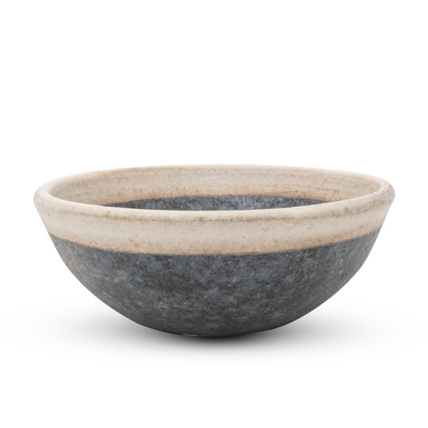 Image of Kokugama Gray White Ring Round Sauce Dish 2