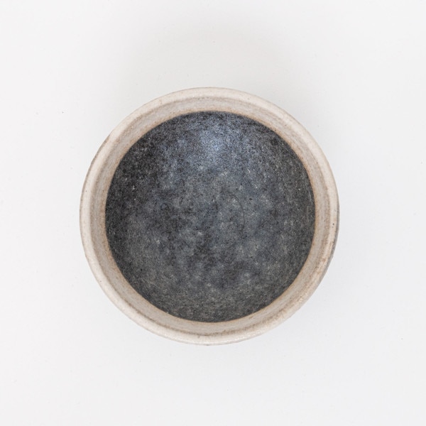 Image of Kokugama Gray White Ring Round Sauce Dish 3