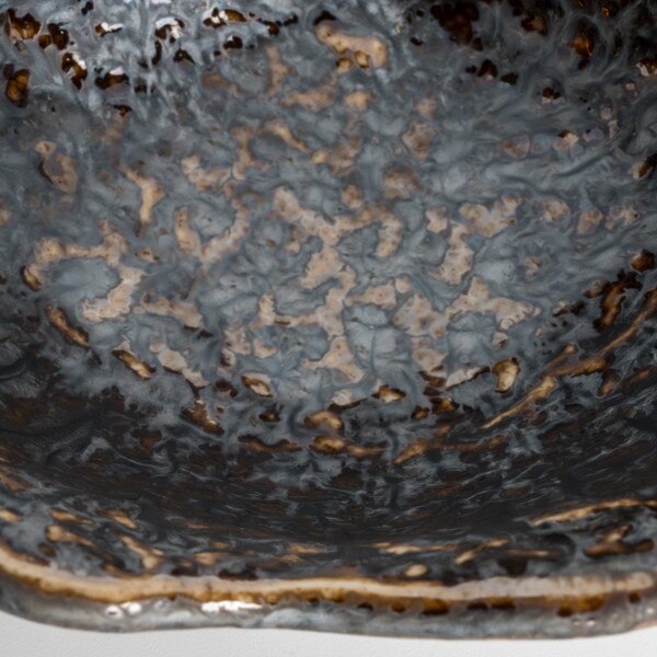 Image of Kyo Black 3 Divided Sauce Bowl 11" 4