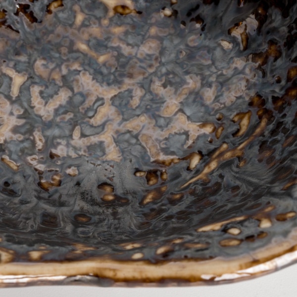 Image of Kyo Black 2 Divided Sauce Bowl 7.5" 4