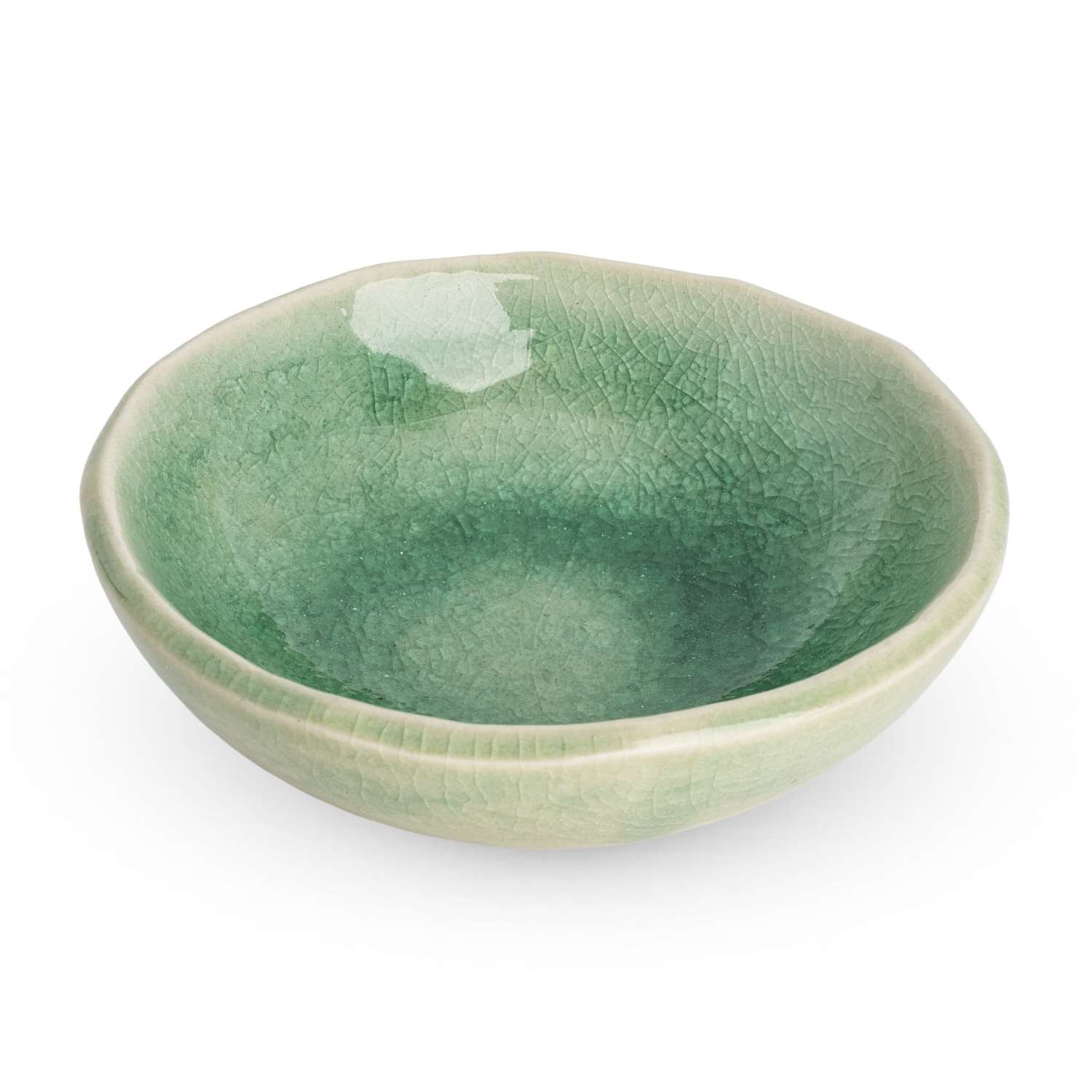 Green Kanire Round Sauce Dish | KORIN