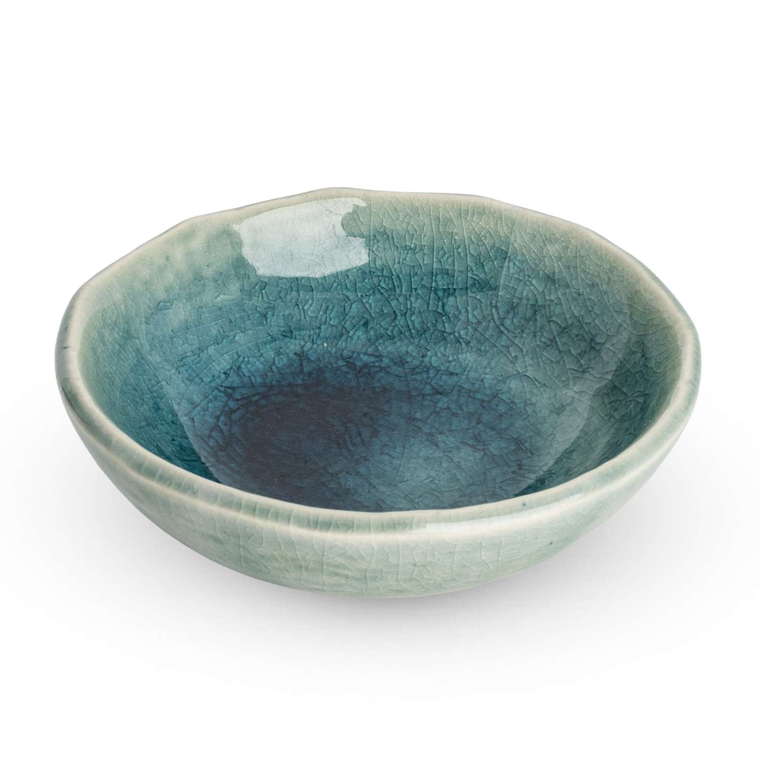 Blue Kanire Round Sauce Dish | KORIN
