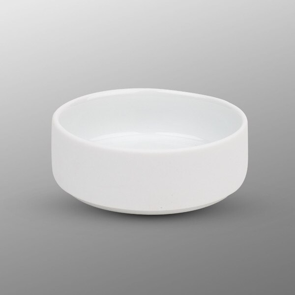 Image of Matte White Sauce Dish 3 oz 1