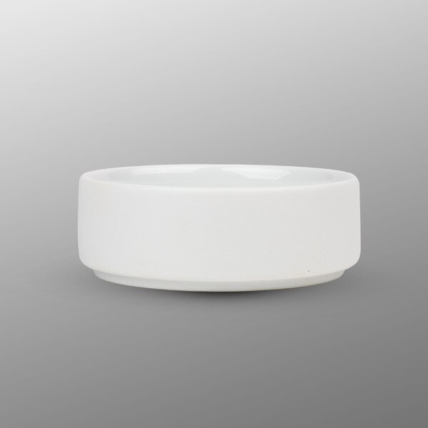 Image of Matte White Sauce Dish 3 oz 2