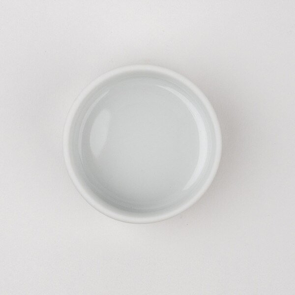 Image of Matte White Sauce Dish 1 oz 3