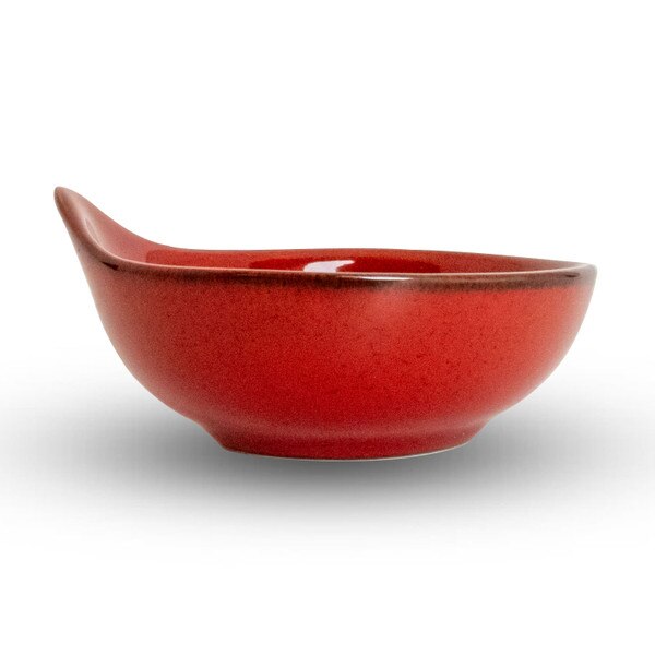 Image of Korin Durable Red Sauce Bowl 4" 2