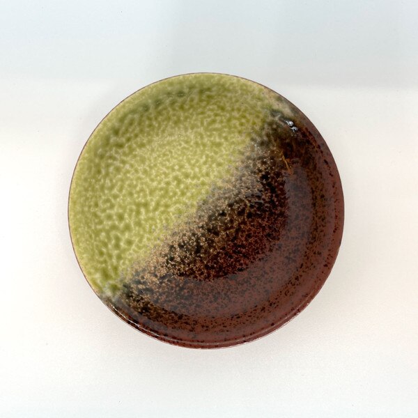 Image of Aka Oribe Round Sauce Dish 3
