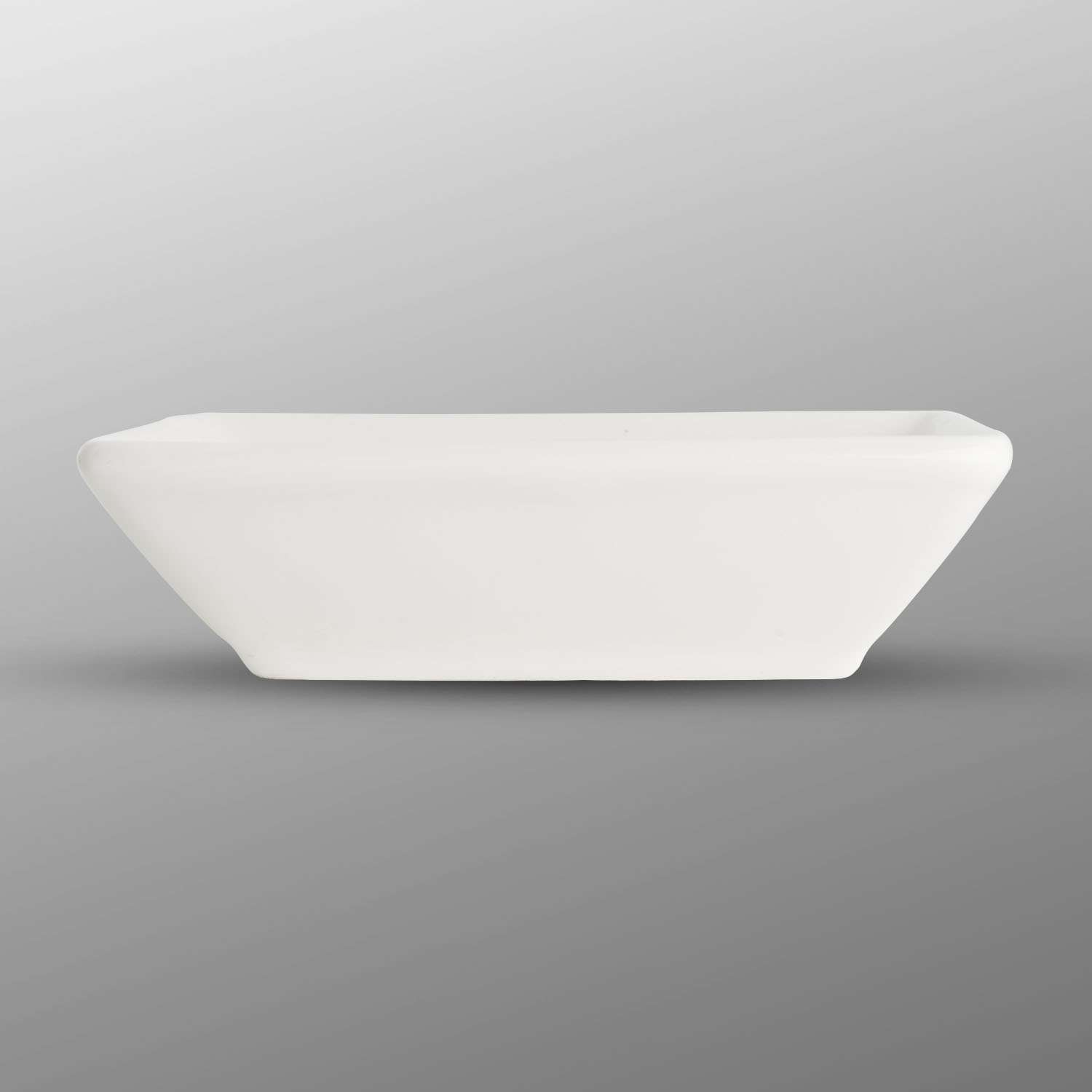 Korin Durable White Rectangular Sauce Dish 3 oz | Korin