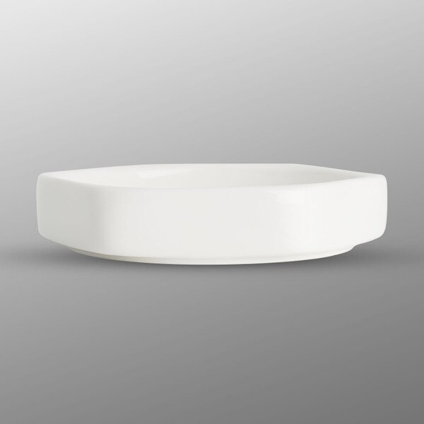 Image of Korin Durable White Hexagonal Sauce Dish 2
