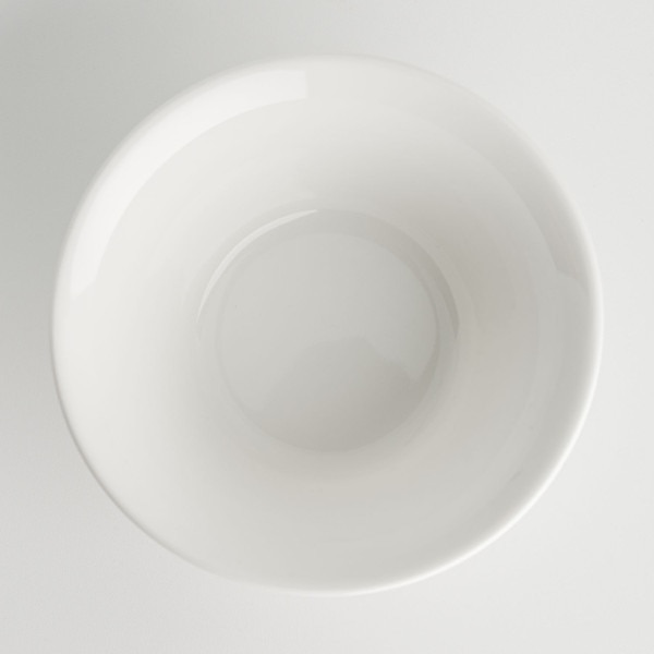 Image of Korin Durable White Ribbed Sauce Dish 3