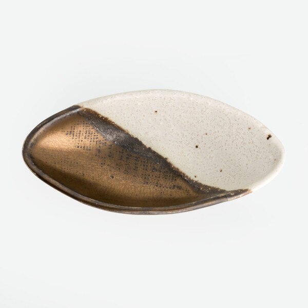 Image of Kinsai White Oval Sauce Dish 3