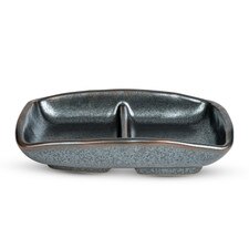 Tessa Black 2 Divided Sauce Dish