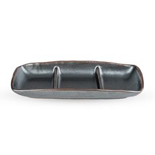 Tessa Black 3 Divided Sauce Dish