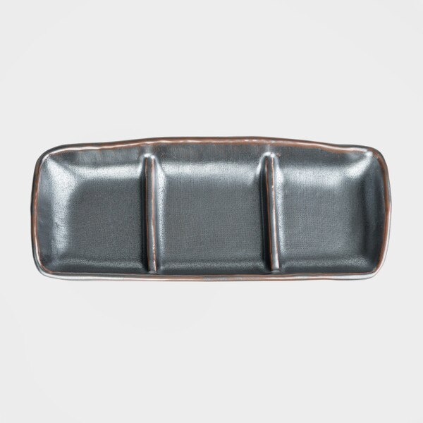 Image of Tessa Black 3 Divided Sauce Dish 3