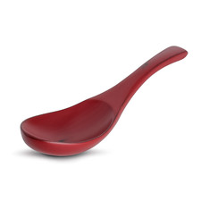 Wooden Red Spoon 6"