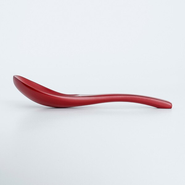 Image of Wooden Red Spoon 6" 2