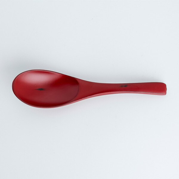 Image of Wooden Red Spoon 6" 3