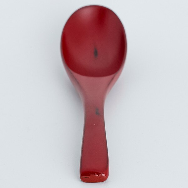 Image of Wooden Red Spoon 6" 4
