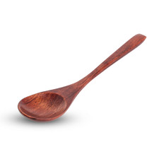 Wooden Brown Spoon 5"