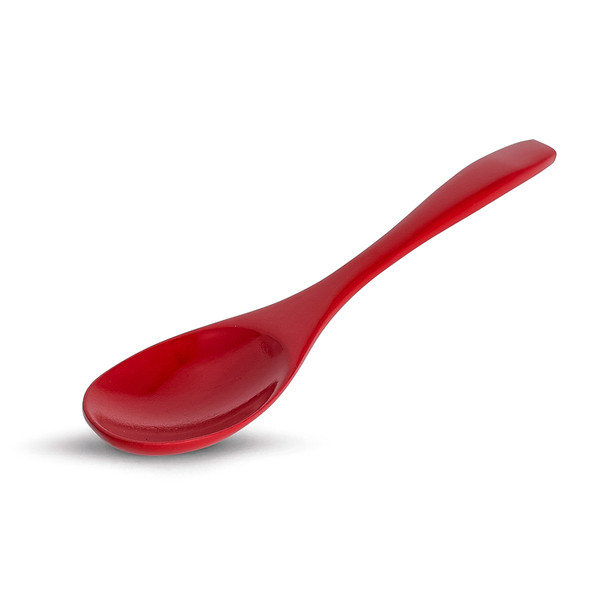 Image of Wooden Red Spoon 5" 1