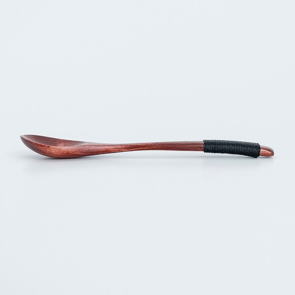 Image of Wooden Black String Spoon 5.25" 2