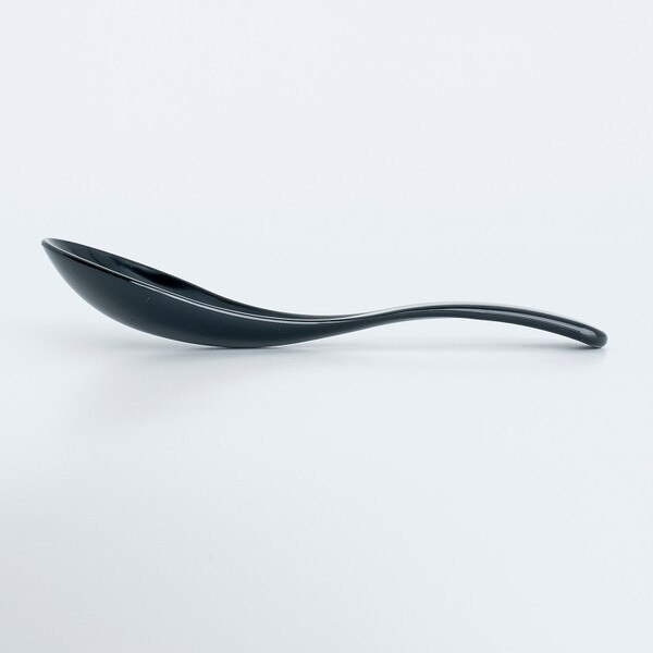 Image of Acrylic Kabuki Black Spoon 6" 2