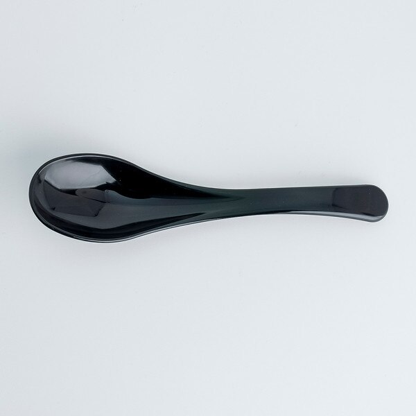 Image of Acrylic Kabuki Black Spoon 6" 3