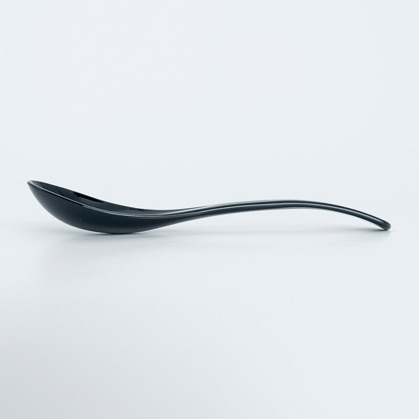 Image of Acrylic Kabuki Black Spoon 8" 2