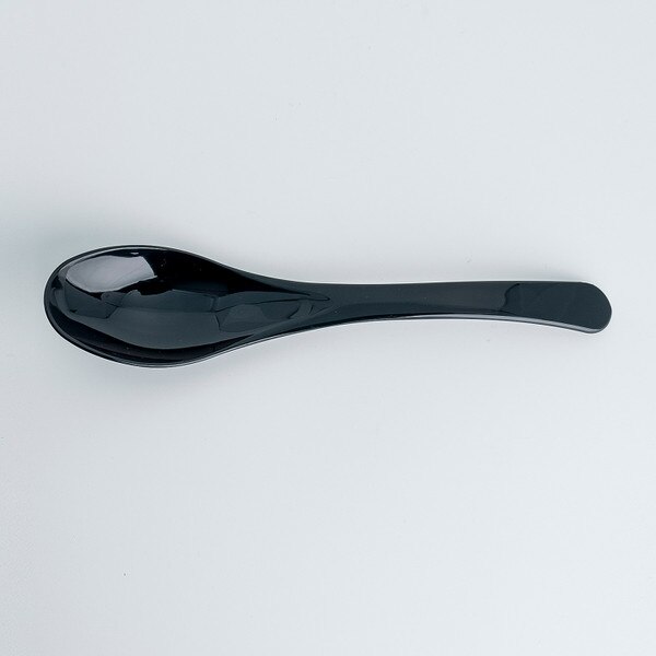 Image of Acrylic Kabuki Black Spoon 8" 3