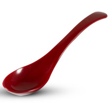 Acrylic Kabuki Red Spoon 8"